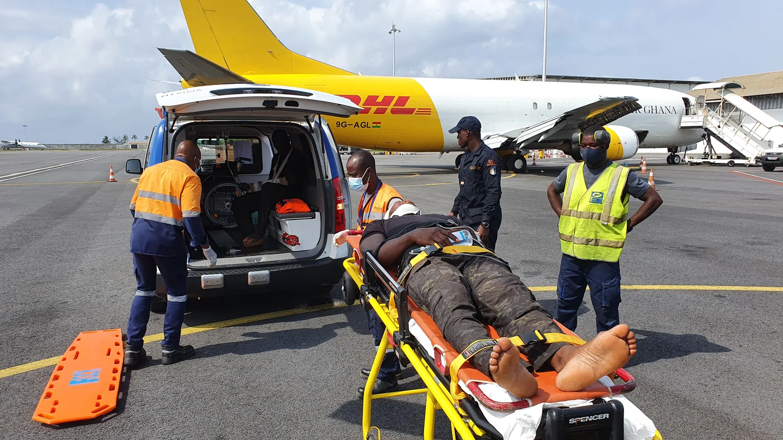 Évacuation sur tarmac aéroportuaire